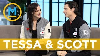 Tessa Virtue and Scott Moir give epic dance lessons  Your Morning [upl. by Nnayecats86]