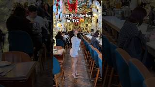 OMG this holiday bar in NYC😍 🎄nyc foodie explore christmas holiday [upl. by Nunciata]