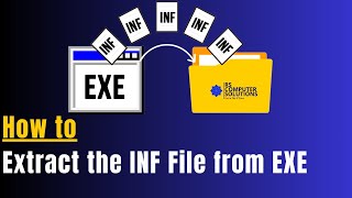 How to Extract the INF File from an Exe file for HP Printer Driver [upl. by Larrad401]