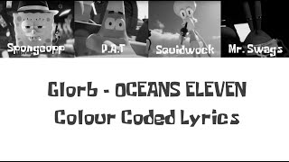 Glorb  OCEANS ELEVEN COLOUR CODED LYRIC VIDEO FAN MADE [upl. by Lua]