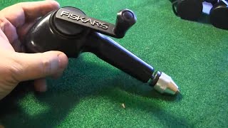 fiskars hand cranked drill [upl. by Rothwell]