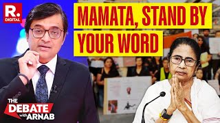 Mamata Banerjee Must Stand By Her Word And Resign Says Arnab  Kolkata Horror [upl. by Epuladaug]