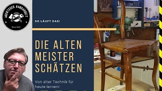 Biedermeier 1830 Stuhl  Originale Restauration so geht es richtig Der Profi Tipp [upl. by Eshman]