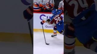 MacKinnons Huge Reverse Hit on Romanov hockey nhl coloradoavalanche mackinnon hockeyhits [upl. by Aneelad]