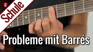 Probleme mit Barré Akkorden Daran liegts  Gitarrenschule [upl. by Ilam]