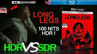 Longlegs 2024 HDR ANALYSIS UHD Blu Ray vs 1080p BluRay SDR 100nits TRUEDIFFERENCE WATCHINHDR [upl. by Ponzo]