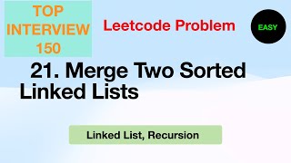 Merge Two Sorted Linked Lists [upl. by Galen183]