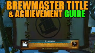 WoW Brewfest Brewmaster Title amp Meta Achievement Guide [upl. by Ariek]