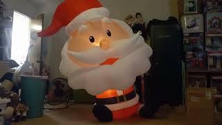 airblown 6 foot tall egg noggins santa review [upl. by Kcirrad]