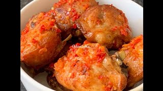 Peppered Chicken Peppered Chicken Recipe How To Make Nigerian Peppered or Spicy Chicken [upl. by Engamrahc914]