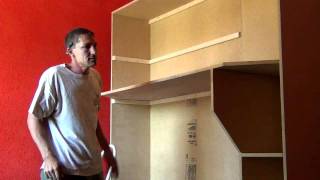 BedRoom Remodel 4 BookCase HeadBoard and Done [upl. by Clein]