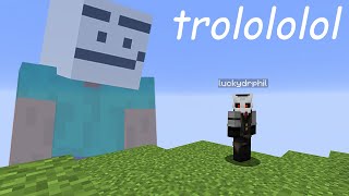 Epic Minecraft Trolling [upl. by Claudius]