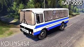 Spintires 2014  ПАЗ3205 [upl. by Airotel]