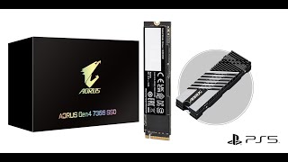 PS 5 Upgrade storage with AORUS Gen 4 7300 with heat sink [upl. by Deeanne]