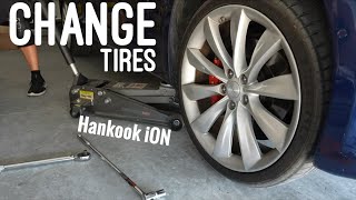 How to change Tesla Tires  Wheels [upl. by Evander912]