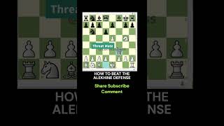 HOW TO BEAT THE ALEKHINE DEFENSE chess ajedrez xadrez catur scacchi themenbereiche chessgame [upl. by Bendick]