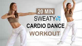 20 MIN SWEATY CARDIO DANCE Workout  All Standing  High Intensity  All Levels  Full Body Fat Burn [upl. by Mali]