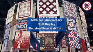 2024 International Quilt Festival 50th Year Anniversary Display Walk Thru [upl. by Robinet337]