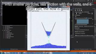 Granular material simulation DEM CSFML [upl. by Nuahs]