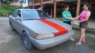 Restoration Abandoned CAR Toyota Camry ancient  Will it run Genius girl spray paint [upl. by Aletta636]