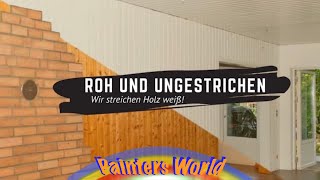 Anstrich von Holzflächen  Kann man Paneelen streichen [upl. by Hamrah]