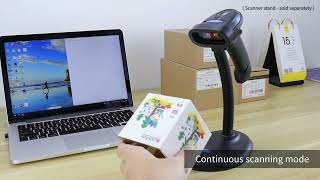 NETUM NT1228BC Bluetooth Barcode Scanner Handheld 1D CCD Wireless Bar Code Reader [upl. by Aliam]