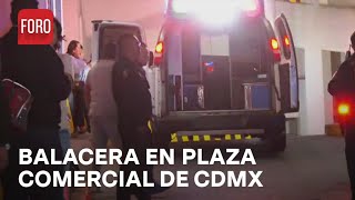 Se registra balacera en estacionamiento de Plaza Comercial Izazaga en CDMX  Las Noticias [upl. by Imugem]