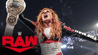 FULL MATCH Becky Lynch wins the Women’s World Title Battle Royal Raw highlights April 22 2024 [upl. by Pasho]