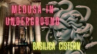 MEDUSA IN UNDERGROUND BASILICA CISTERN ISTANBUL [upl. by Millda]