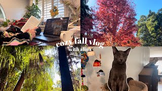 cozy fall book vlog  reading writing journaling etc [upl. by Vachill]