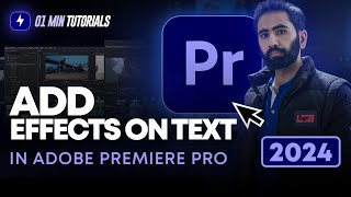 How to Add Effects on Text in Adobe Premiere Pro 2024  Text Effect Animations Premiere Pro [upl. by Akehsar]