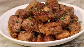 Garlic Butter Steak Bites  How To Make Garlic Butter Steak Bites [upl. by Aihsile]