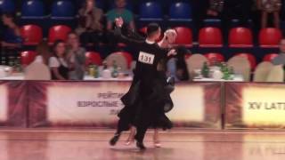 WDSF World Open Standart Final Solo Quickstep Evgeny Nikitin  Anastasia Miliutina [upl. by Schnell609]