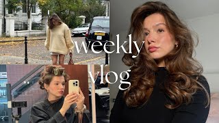 weekly vlog  getting Matilda Djerf bangs autumn days out in London  lots of self care [upl. by Ishii]