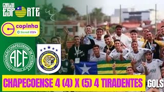 Chapecoense x Tiradentes Copinha 2024 Gols e cobranças de pênaltis [upl. by Otilrac392]