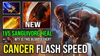 NEW 737 BLOODSEEKER First Item Radiance Full Heal Sanguivore Brutal Max Flash Speed Dota 2 [upl. by Annaillil896]