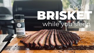 Traeger Pellet Grill Brisket Hack  Cook while you sleep [upl. by Zacarias]