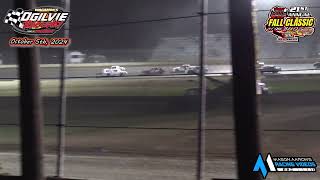 Ogilvie Raceway WISSOTA Pure Stock AMain 21st Annual Fall Classic 10524 [upl. by Nywles]