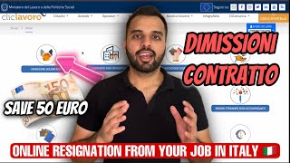 Cancellare il Contratto di Lavoro  RESIGN FROM JOB  DIMISSIONI DI CONTRATTO ONLINE  HINDIURDU [upl. by Shewmaker]