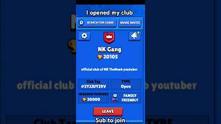 My club is opened now brawlstars [upl. by Stringer133]