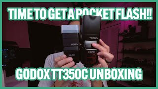 Time To Get A Pocket Flash Godox TT350c Unboxing [upl. by Attenborough]