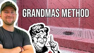 Grandmas Method How to waterproof a shower floor WINNI [upl. by Olracnaig822]