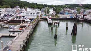 Drone Footage Port Jefferson Village New York June 18th 2020 [upl. by Yelrah372]