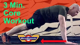 3 Minute Ab amp Core Micro Workout [upl. by Analad]