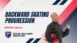 PRO HOCKEY TRAINING Backward Skating Progression  Beginner to Advanced [upl. by Aceissej]