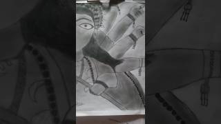 Maa durga😃😃❤️  drawing shorts viralvideo [upl. by Cozmo700]