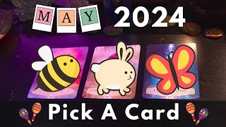 PICK A CARD 🔮🎉 MAY 2024 PREDICTIONS 🌺🏡🦋🤩 [upl. by Merceer561]