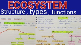 Ecosystem structure and functions  Ecosystem structure  ecosystem structure and functions notes [upl. by Ahseya]