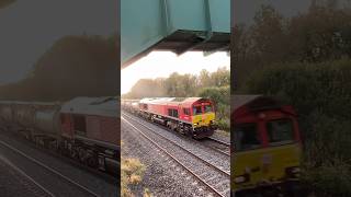 Train at Willington 66056 ACCELERATING hard 6 Miles to Derby [upl. by Compte]