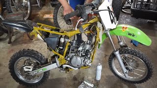 Kawasaki Kx65 Full Motor Rebuild  First Start Up [upl. by Austen]